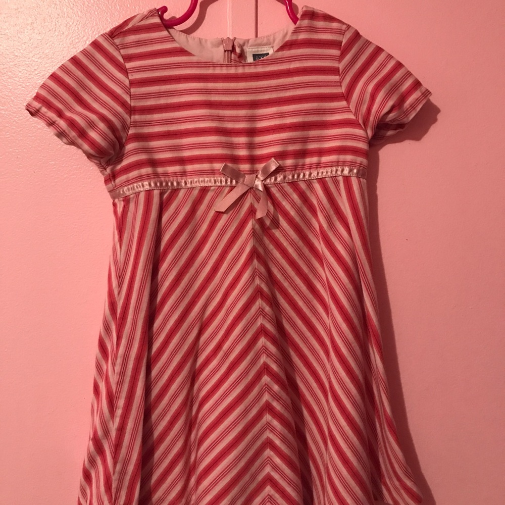 👗EUC👗Beautiful Red & Pink Stripe Dress❤️